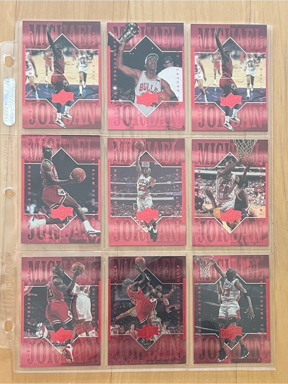 Michael Jordan Athlete of the Century Collector’s Cards (Lot of 9) - VGC